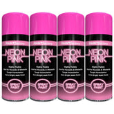4X Paint Factory Neon Pink Spray Paint 400ml Spray Paint